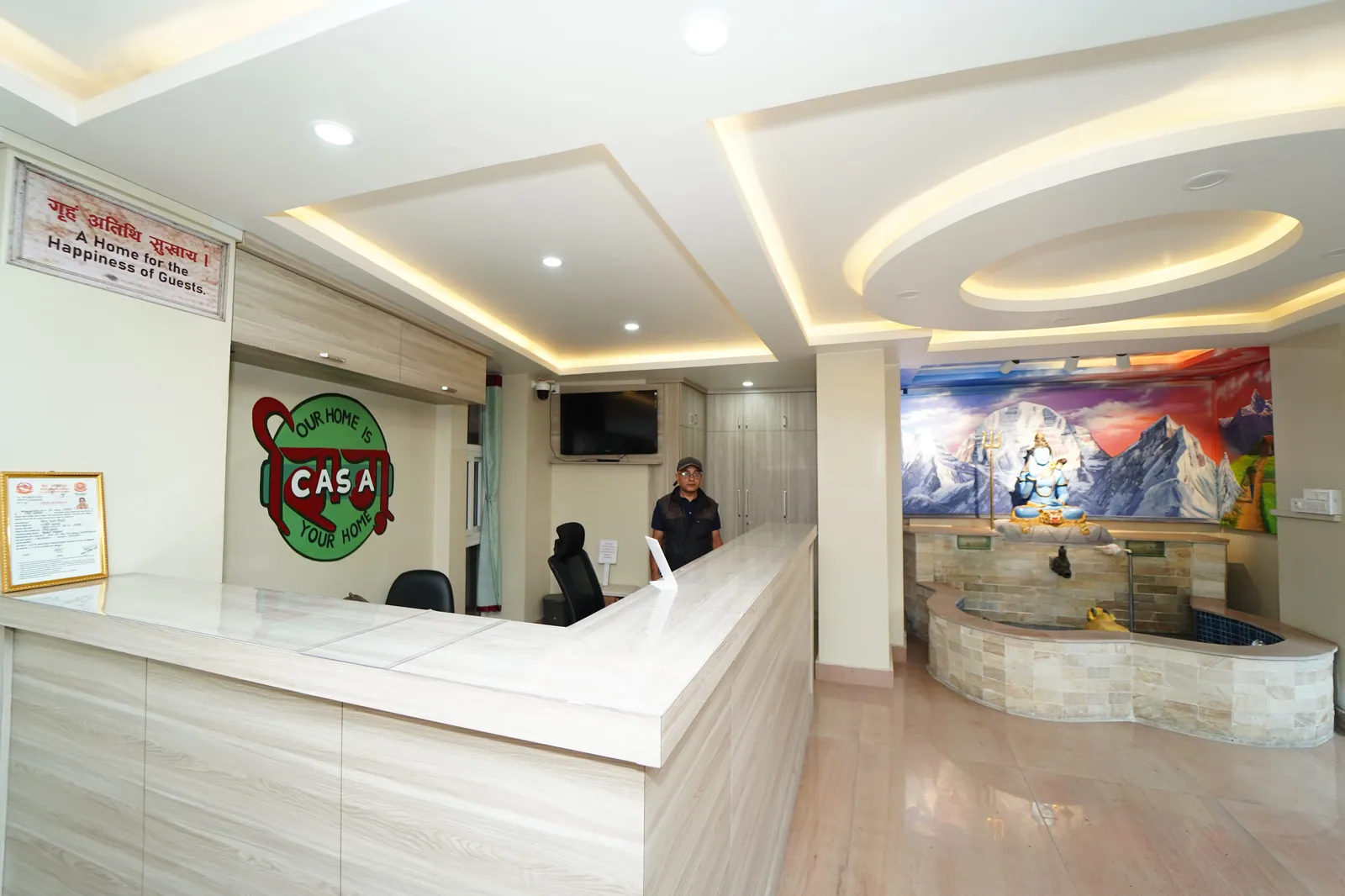 The Jhigu Casa reception and house motto