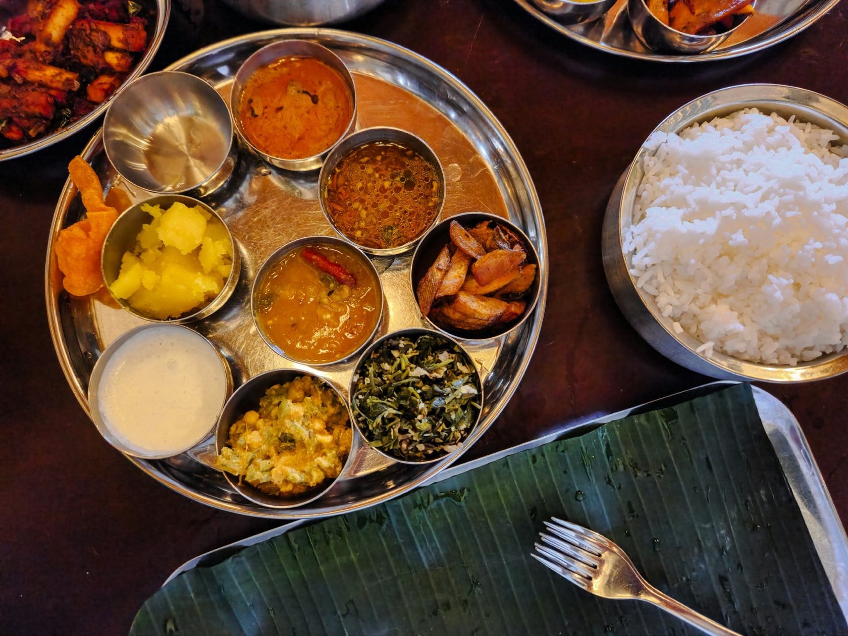 A Newari thali from the Jhigu Cocina kitchen